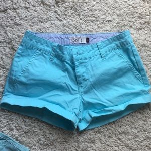 Light blue shorts
